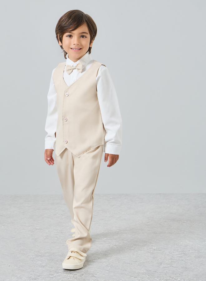 Styli Boys Shirt with Shirt and Pants with Bow Set - Image 1